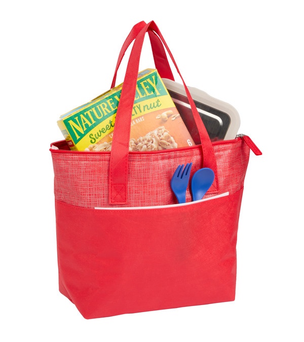 Mist Recycled 9-Can Non-Woven Tote Cooler