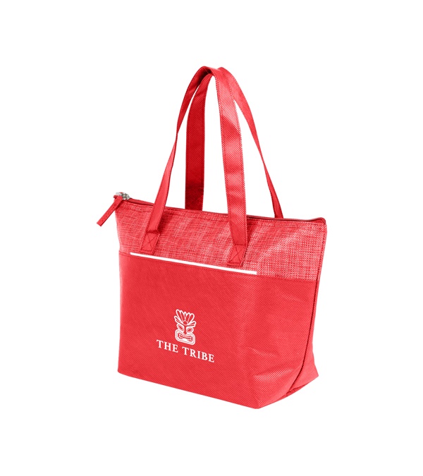 Mist Recycled 9-Can Non-Woven Tote Cooler