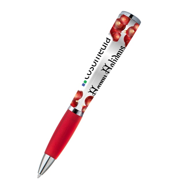 adpen&trade; - Happy Holidays Red Ornament
