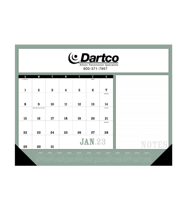 Notes Desk Pad with Vinyl Corners