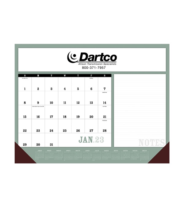 Notes Desk Pad with Vinyl Corners