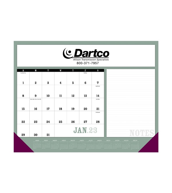 Notes Desk Pad with Vinyl Corners