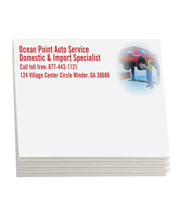 Sticky Note Pads - Auto Repair 4&quot; x 3&quot; (100 sheets )