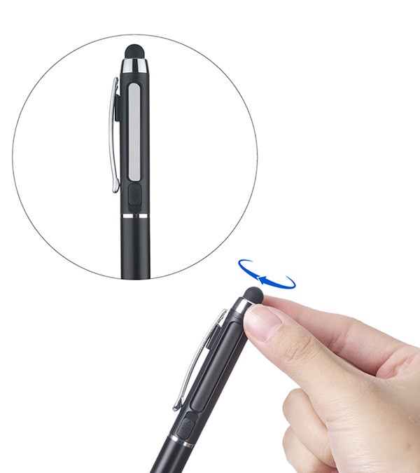 Zoom Magnifier Lighted Stylus Pen