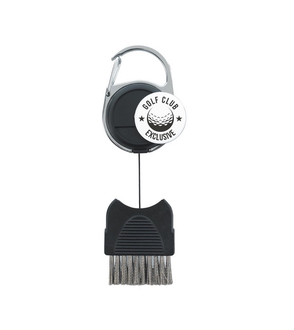 Golf Club Brush with Ball Marker
