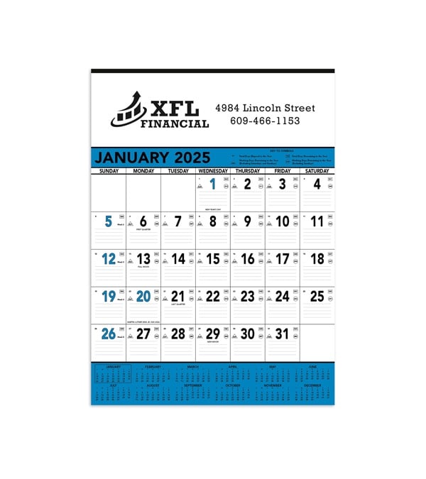 Contractor Calendar - One color imprint
