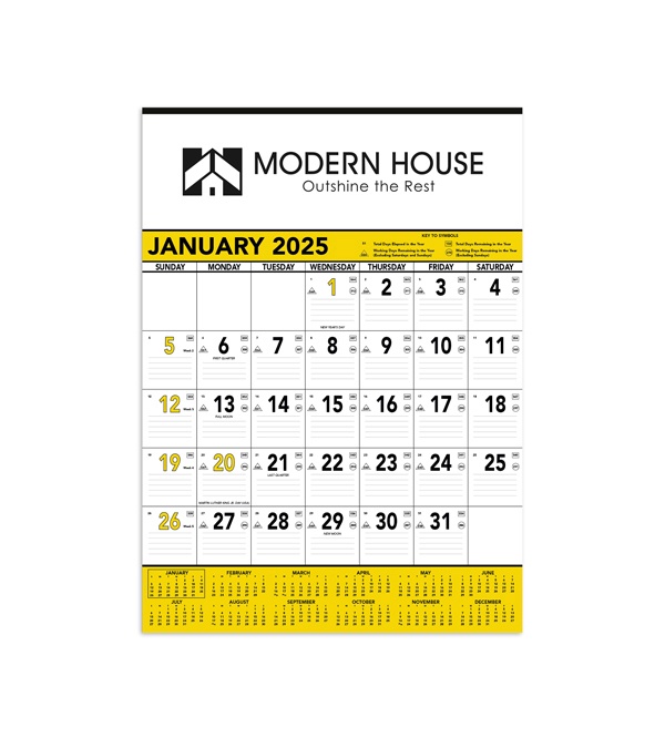 Contractor Calendar - One color imprint