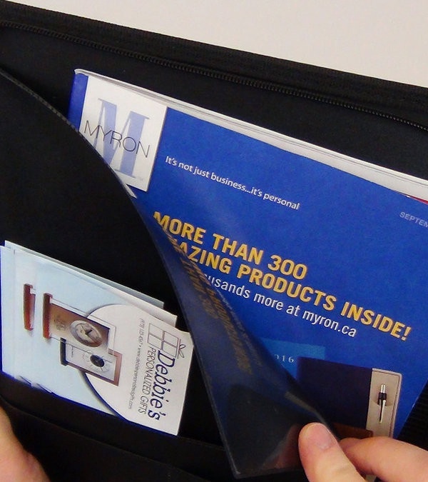 Script Zippered Padfolio