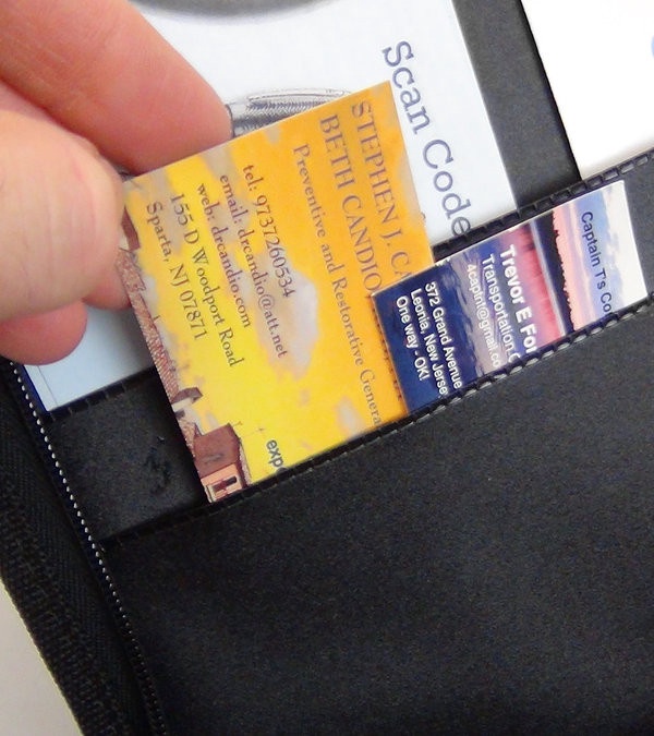 Script Zippered Padfolio