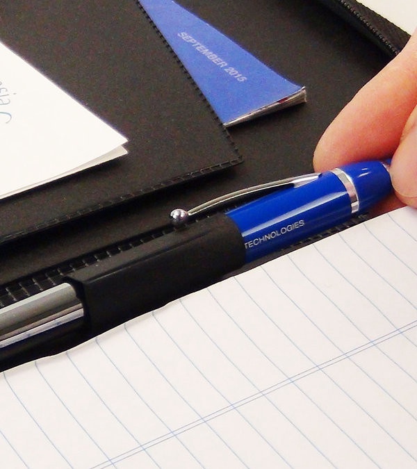 Script Zippered Padfolio