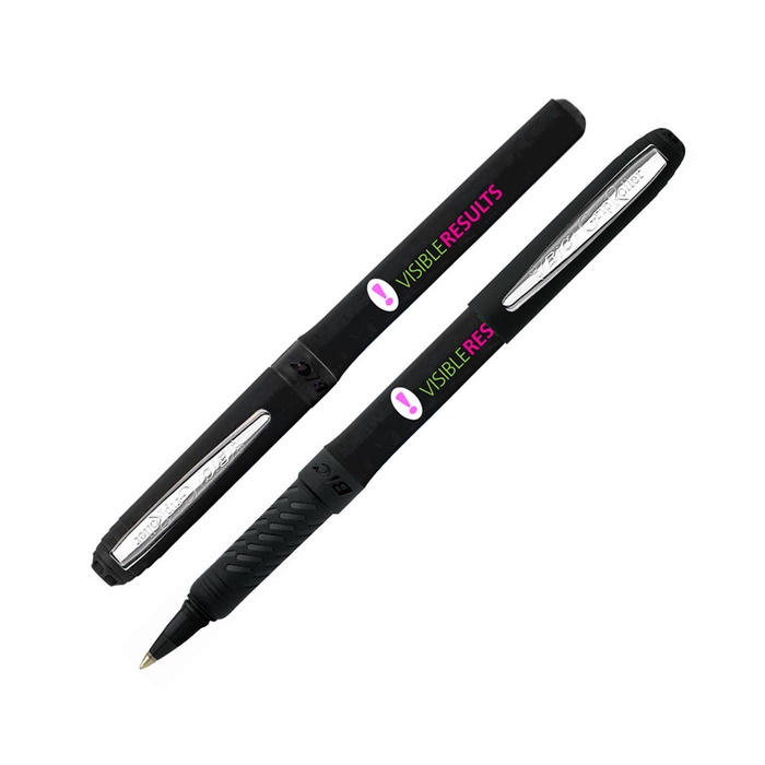 Silver BIC Grip Roller Pen