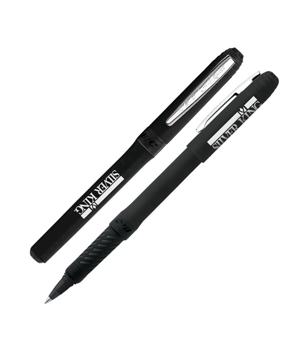 Silver BIC Grip Roller Pen