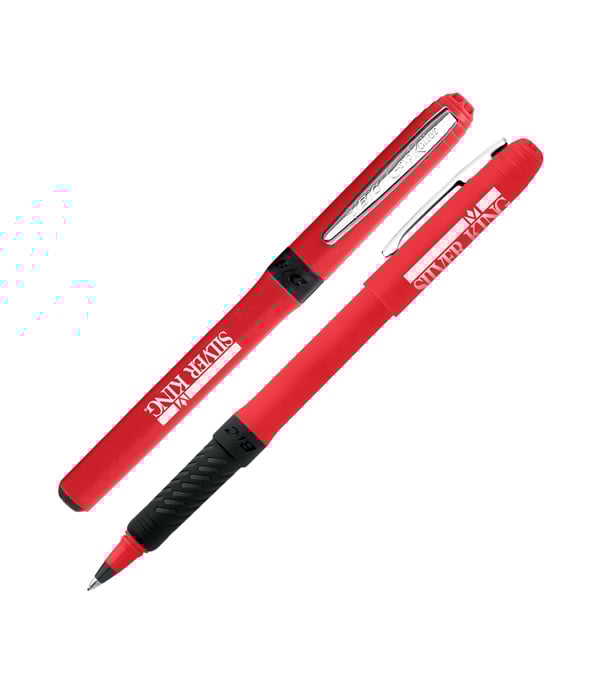 Silver BIC Grip Roller Pen