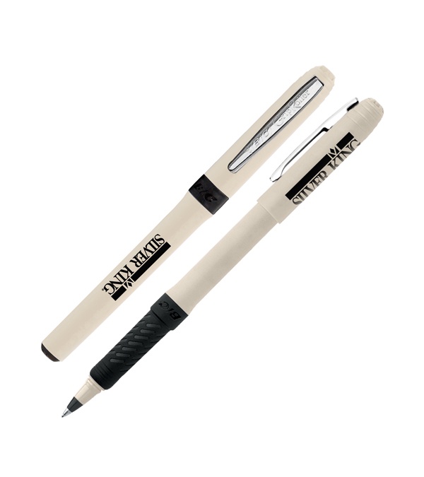 Silver BIC Grip Roller Pen