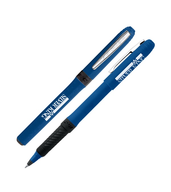 Silver BIC Grip Roller Pen