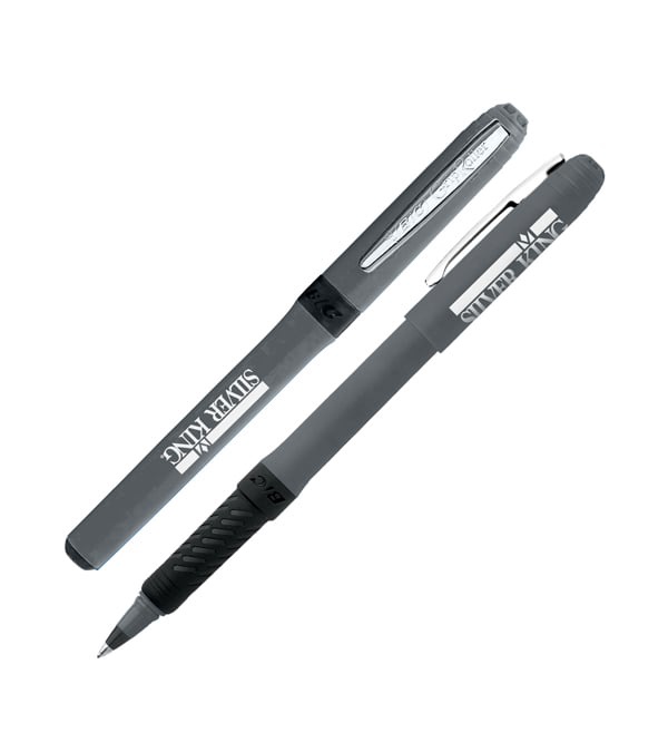 Silver BIC Grip Roller Pen