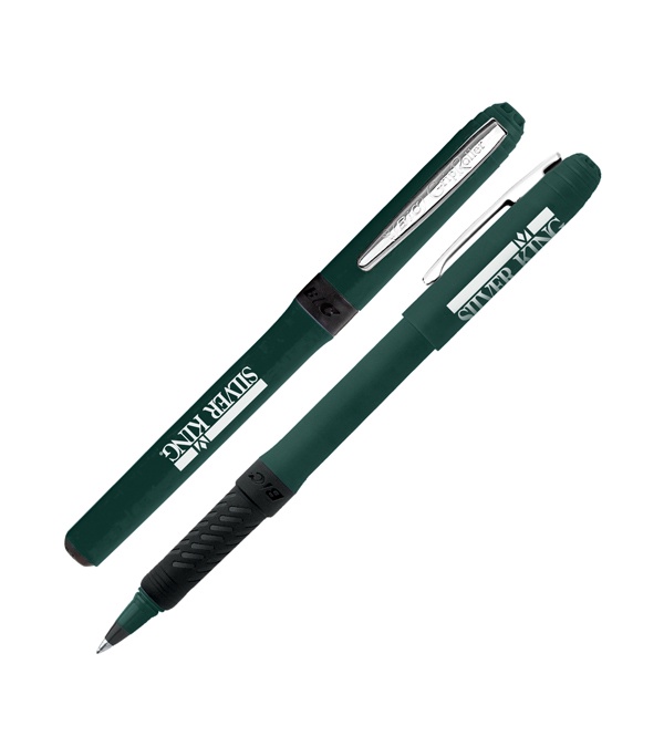 Silver BIC Grip Roller Pen