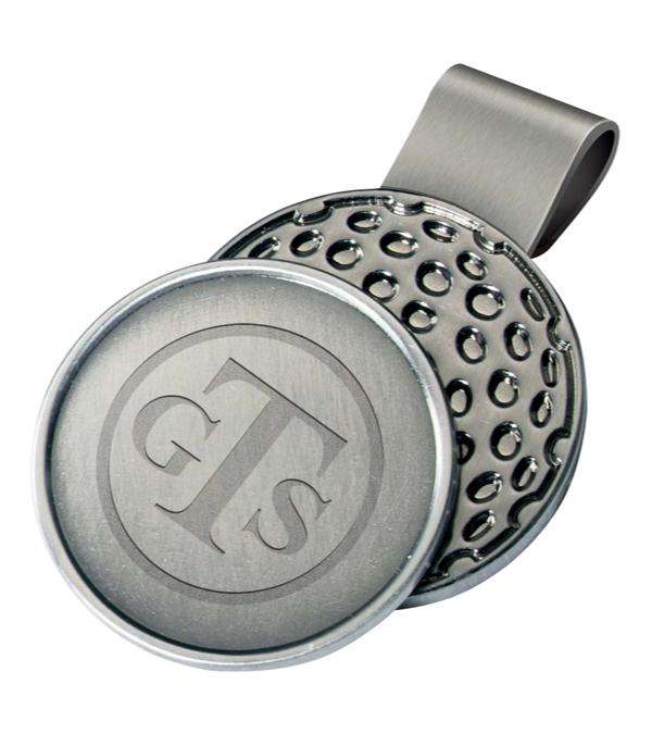 Engraved Golf Ball Marker Hat Clip