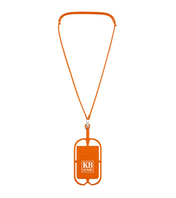 Silicone Lanyard with Phone Holder & Wallet