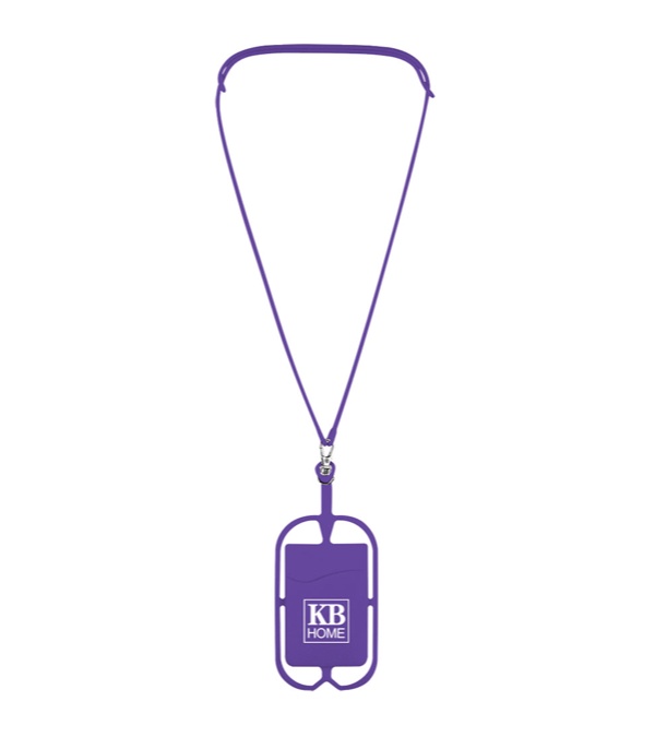 Silicone Lanyard with Phone Holder & Wallet