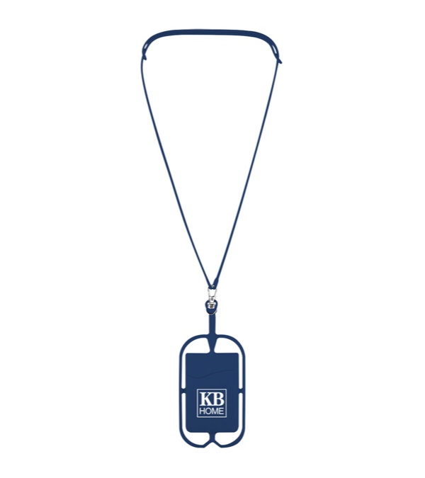 Silicone Lanyard with Phone Holder & Wallet