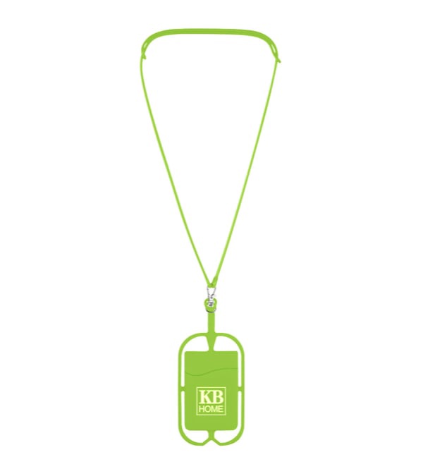 Silicone Lanyard with Phone Holder & Wallet