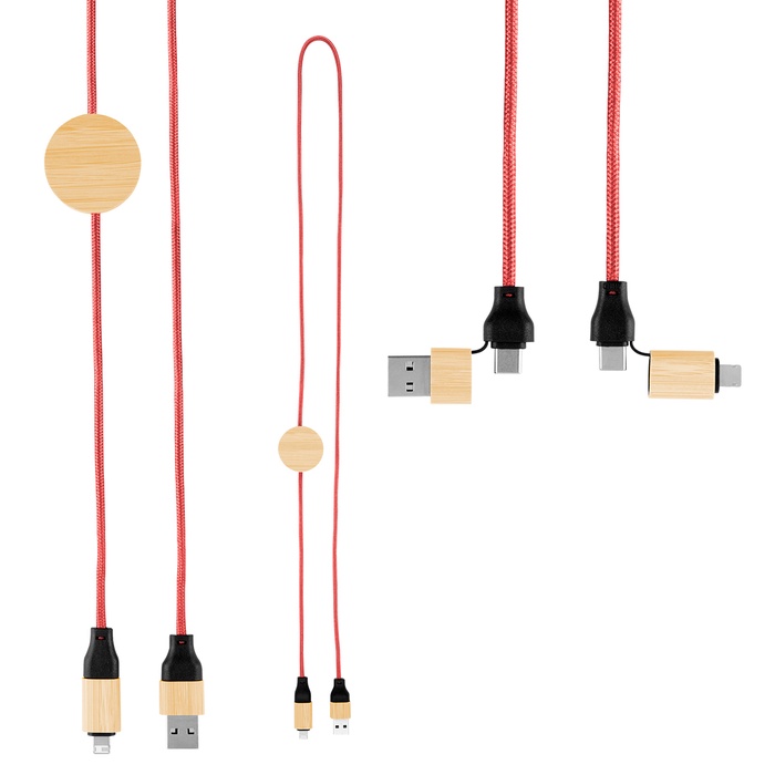 3' 60W Bamboo & rPET Fast Charging Cable