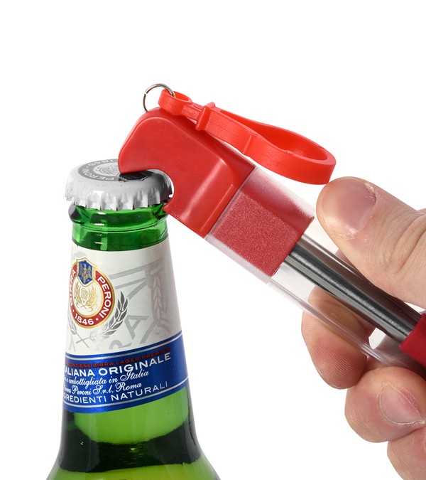 Straw Kit With Bottle Opener - Full Color Imprint