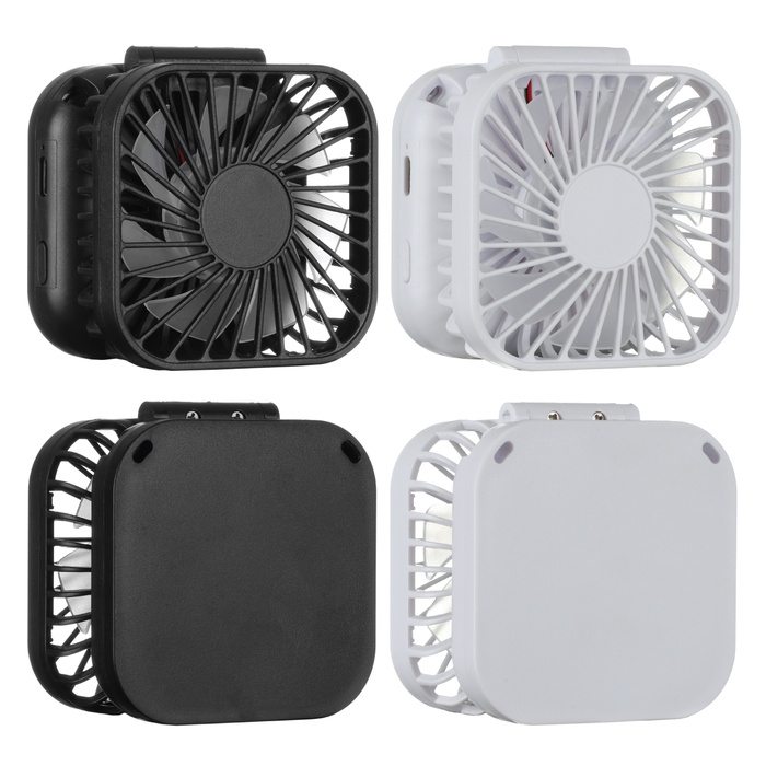 Handheld Rechargeable Folding Mini USB Fan w/Lanyard
