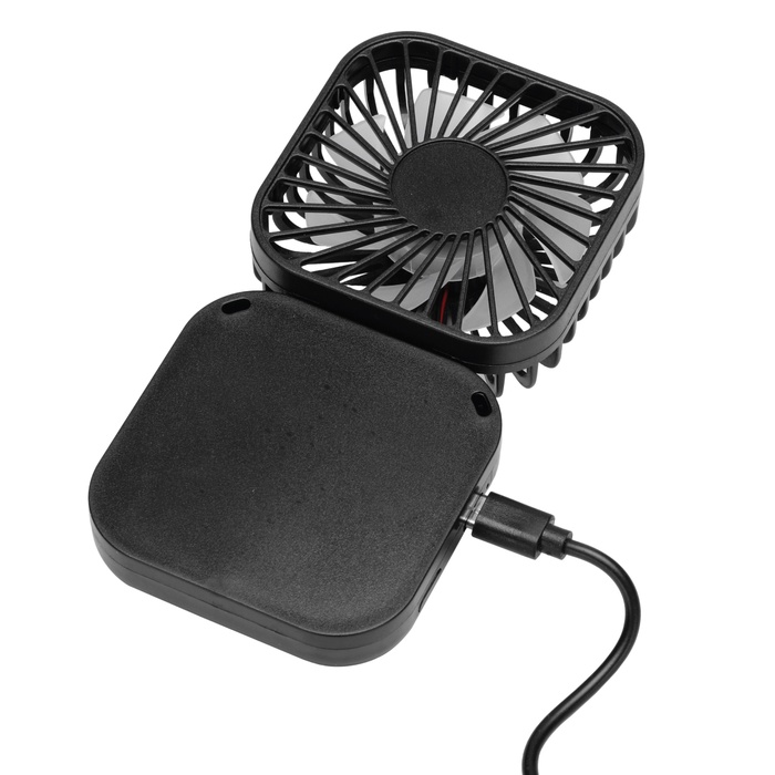 Handheld Rechargeable Folding Mini USB Fan w/Lanyard