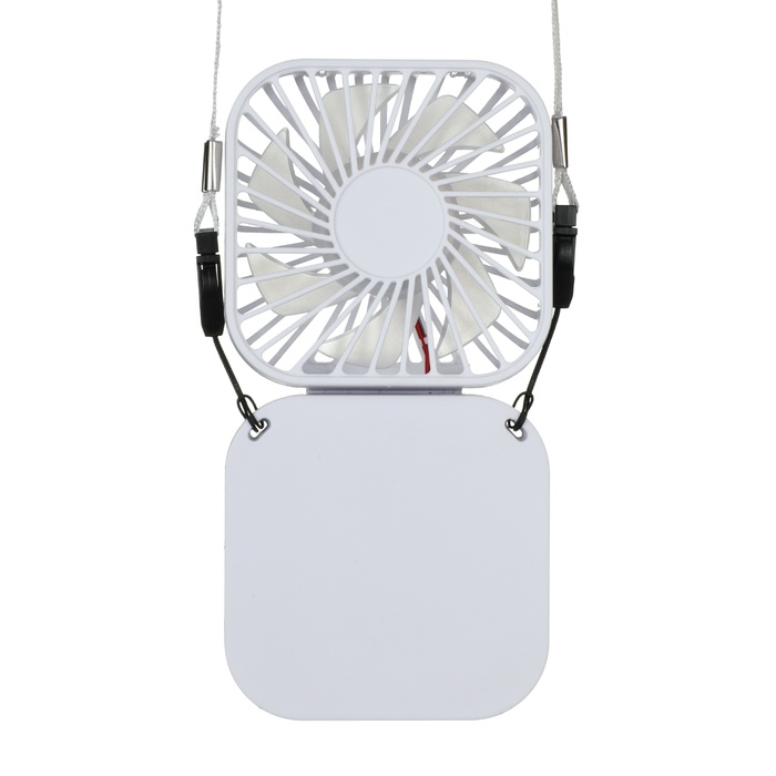 Handheld Rechargeable Folding Mini USB Fan w/Lanyard