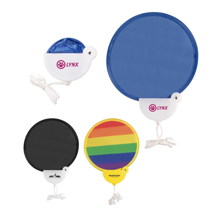 Twist and Fold Hand Fan with Handle