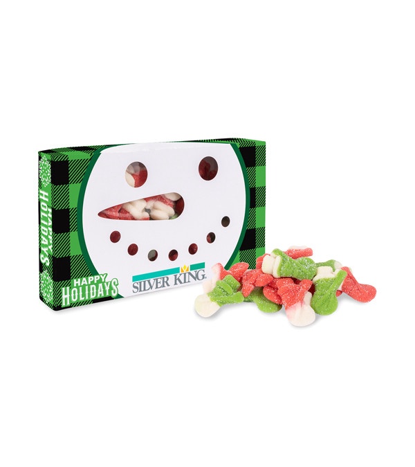 Snowman Die Cut Box with Gummy Snowmen