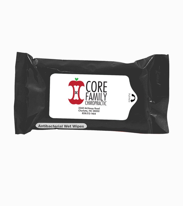 Tek-Wipes Antibacterial Wet Wipes in a Pouch