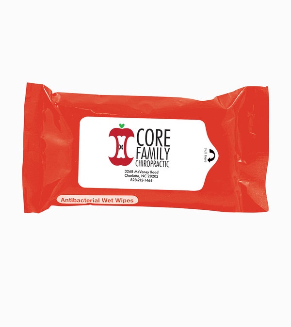 Tek-Wipes Antibacterial Wet Wipes in a Pouch