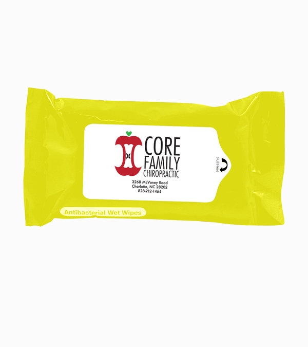 Tek-Wipes Antibacterial Wet Wipes in a Pouch