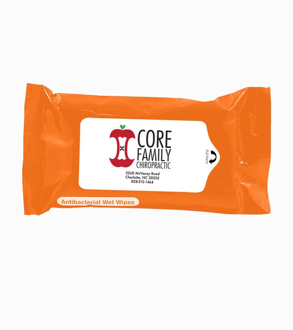 Tek-Wipes Antibacterial Wet Wipes in a Pouch
