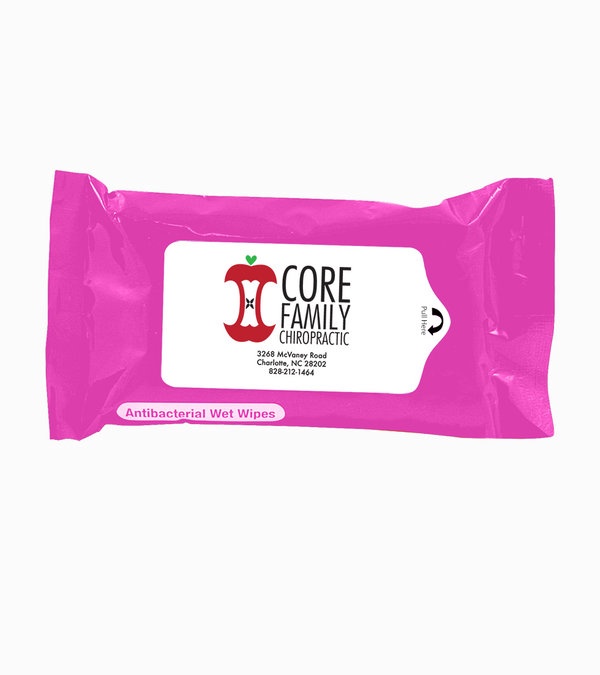 Tek-Wipes Antibacterial Wet Wipes in a Pouch
