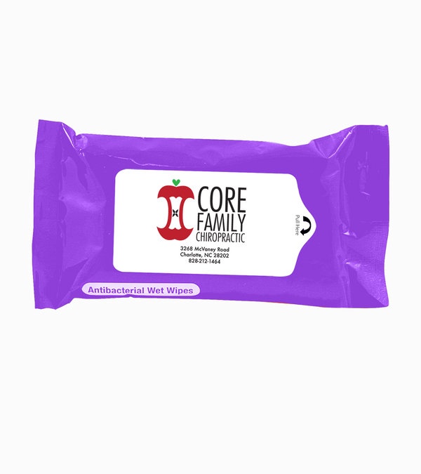Tek-Wipes Antibacterial Wet Wipes in a Pouch