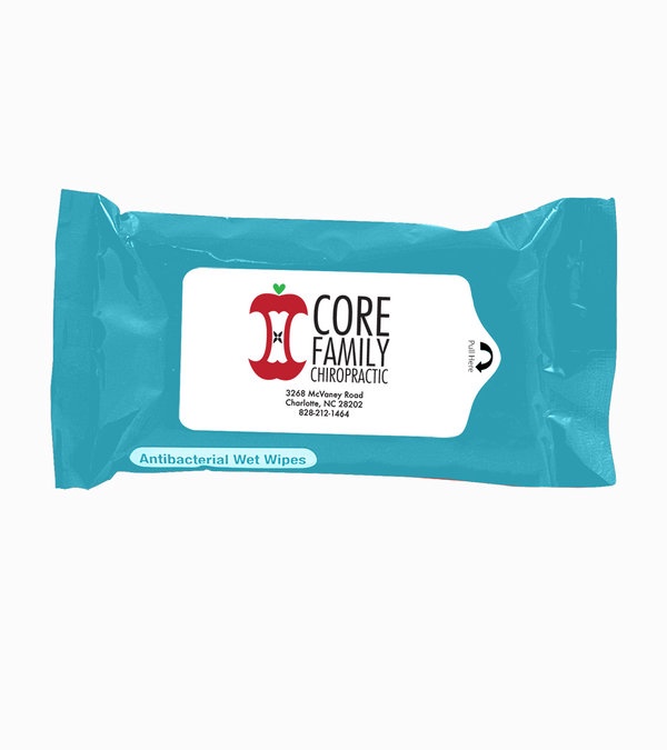 Tek-Wipes Antibacterial Wet Wipes in a Pouch
