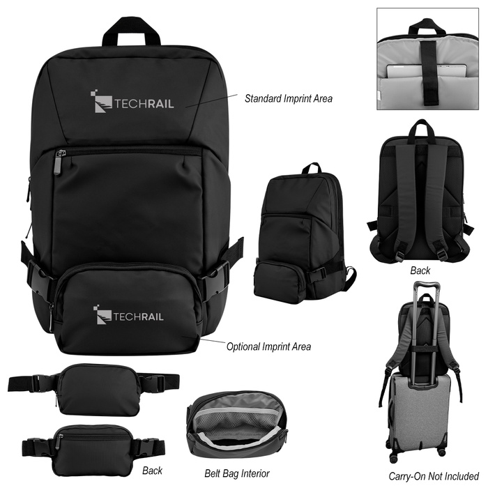 Yosemite Backpack With Removeable Belt Bag