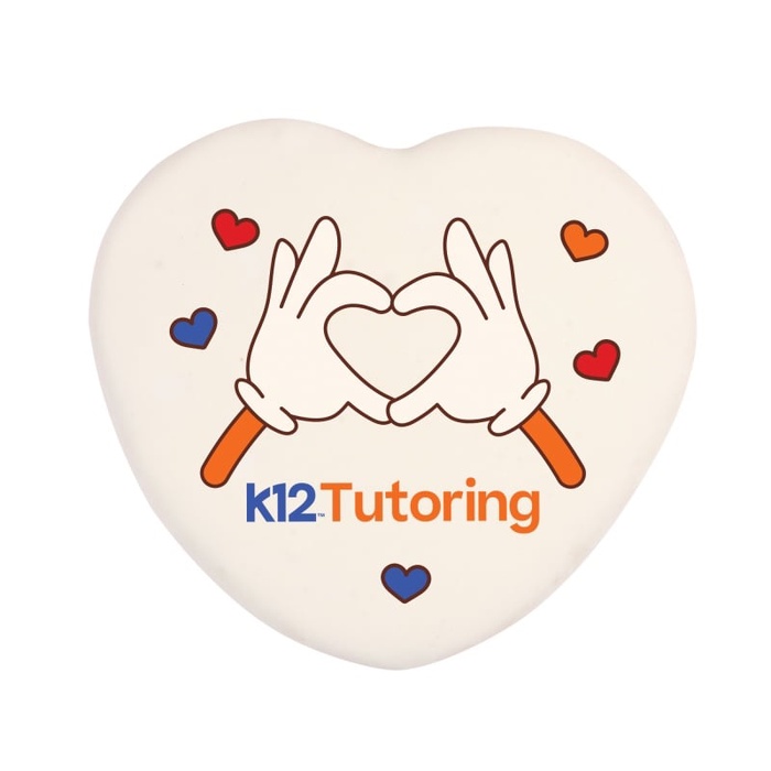 3" Iced Full Color Vanilla Cookie- Heart