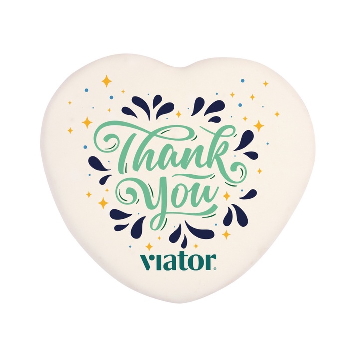 3" Iced Full Color Vanilla Cookie- Heart