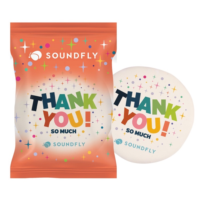 3" Iced Full Color Vanilla Cookie- Circle