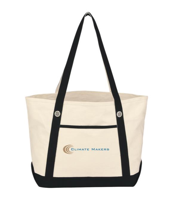 Medium Cotton Canvas Sailing Tote Bag