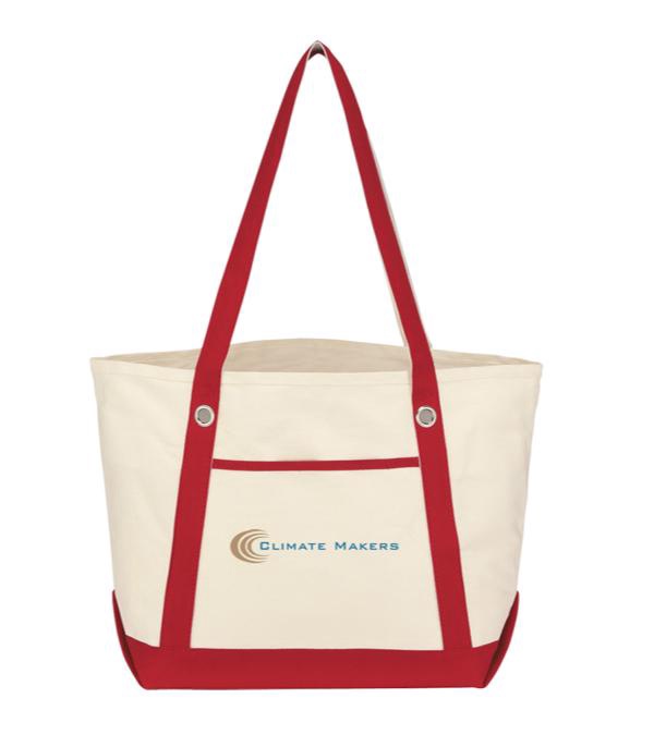 Medium Cotton Canvas Sailing Tote Bag