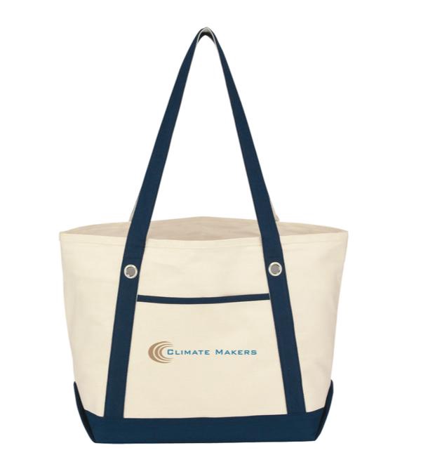 Medium Cotton Canvas Sailing Tote Bag