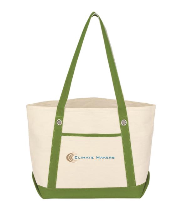 Medium Cotton Canvas Sailing Tote Bag