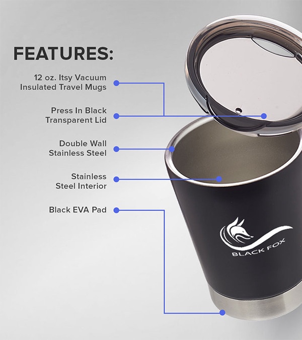 12 oz. Itsy Vacuum Insulated Travel Mugs