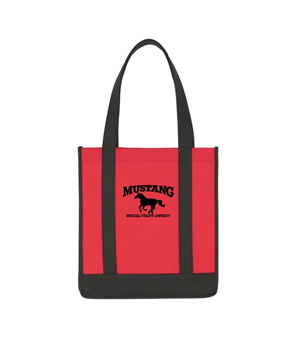 Non Woven Two-Tone Shopper Tote Bag